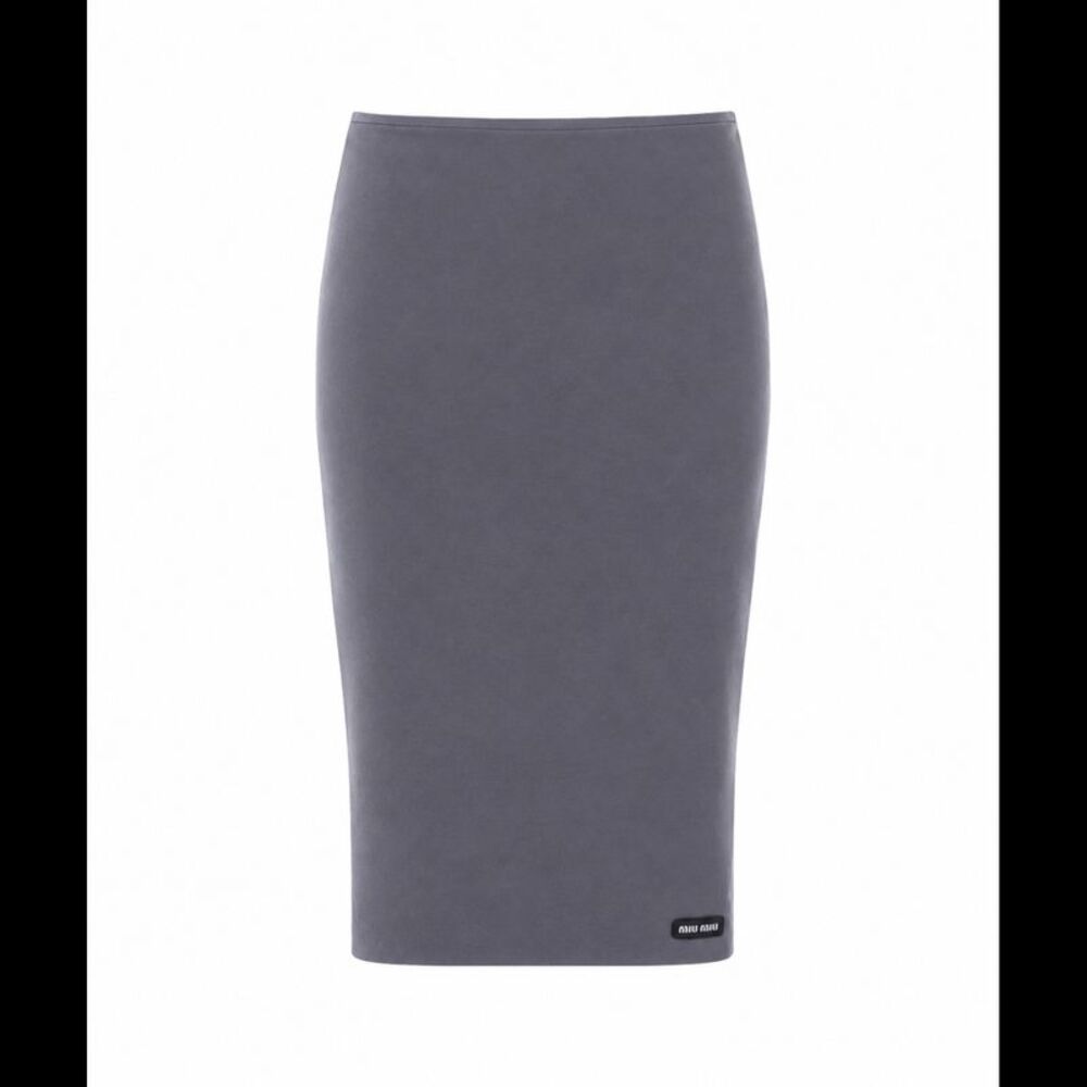 Miu Miu Women Popeline Stretch Skirt